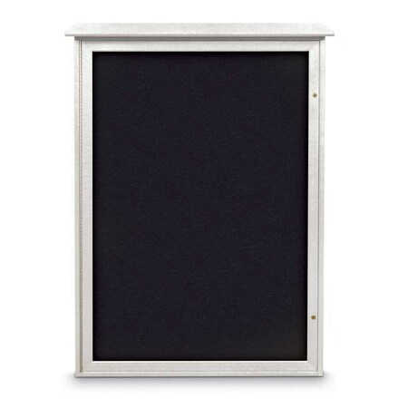 United Visual Products Indoor Enclosed Combo Board, 72"x36", White Frame/Green & Pumice UVCB7236W-GREEN-PUMICE